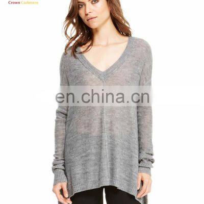 V Neck Popular Pure Cashmere Nice Sweaters for Woman photo-4
