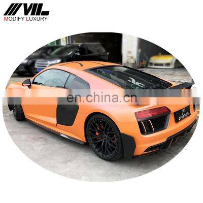 Wholesale Auto Parts Front Bumper Spoiler Front Lip Splitters Suitable For Audi R8 Capristo Carbon Fiber Body Kits