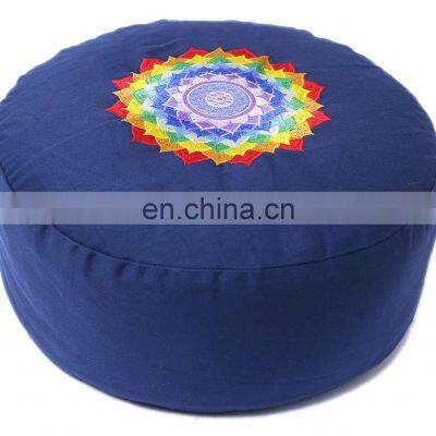 Best  Zafu Meditation Cushion Wholesale Price Non Pleated 100% Cotton Canvas Buy At Best Price