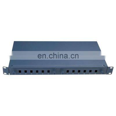 Tanghu Rack Mount Type Empty Box SC LC 12 Port Fiber Optic Patch Panel