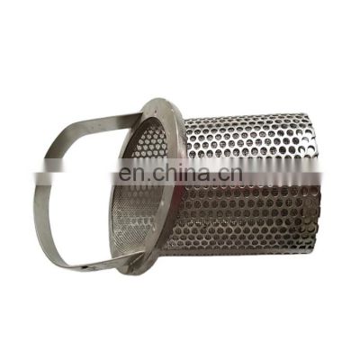 metal wire basket Resistance to acid alkali high temperature and abrasion Basket filter cartridge