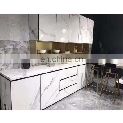 customized size and shape desktop marble porcelain kitchen cabinet counter top