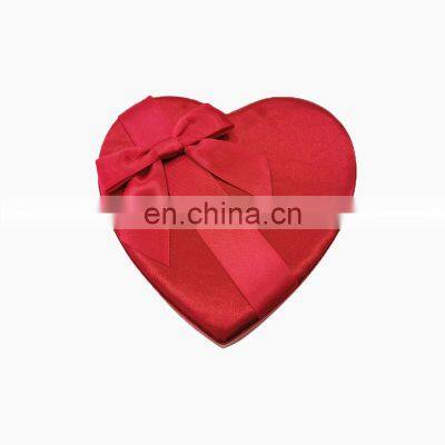 Custom color heart shaped gift box wholesale with fabric cover
