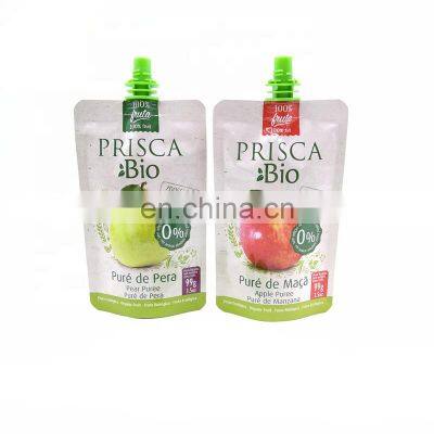 Plastic Custom Liquid Fruit Juice Drink Pout Pouch Packaging Plastic Spout Pouch Bag For Liquid photo-3