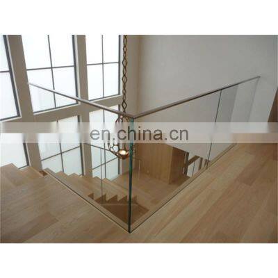 Aluminum u channel glass frameless railing hardware