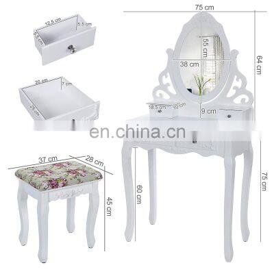 Bestseller White Color Dressing Table Makeup Table Dressing Table Set for Bedroom photo-2