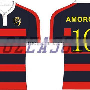 Dry Fit Sublimated Oem Design Promotional Rugby Practice Training Jersey for Sale photo-6