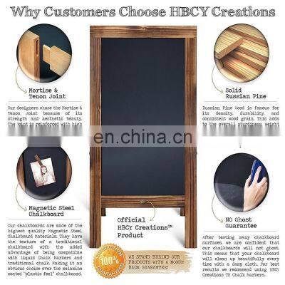 Rustic Magnetic A-Frame Advertising Chalkboard Sign 40