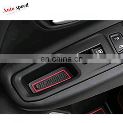 Door Mats Gate Slot Mat Cup Pads Red 16PCS FFor Jeep Wrangler JK photo-5
