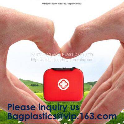 Multi Function Portable Red PVC Empty Medical First Aid Kit Bags, Empty Bags,First Aid Kit Bag,Travel First Aid Bags photo-4