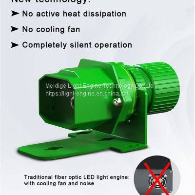 Completely silent Fiber optic LED light engine