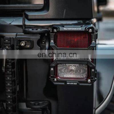 Black/silver Rear Tail Light Guards Cover Protector Taillight Cover for Wrangler JK Car Exterior Accessories photo-2