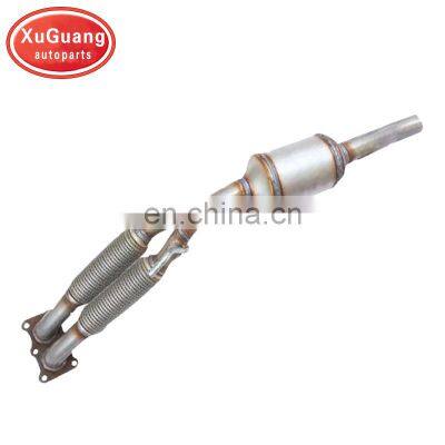 XUGUANG high quality direct fit catalytic converter for Volkswagen VW Sagitar 1.6 with high quality flexible pipe