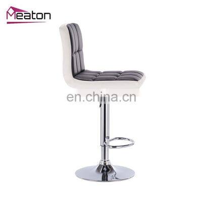 China Wholesale Most Popular Cheap Kitchen Luxury Pink Bar Stool With Backrest Supplier photo-4