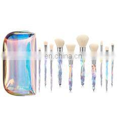 2022 New Arrival Hot Selling Makeup Foundation Brush Set Crystal Eyelash Brushes Makeup Brushes Set Accept Private Label