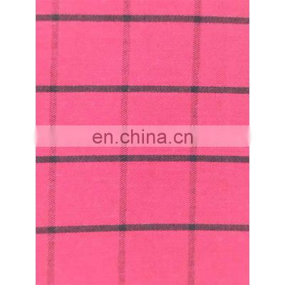 Low Price Sale Cvc Polyester Cotton Yarn Dyed Woven Flannel Check Twill Shirt Fabric And Lining For Garments