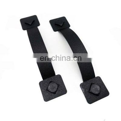 Garage Door Magnetic Decorative Hardware Kit Color Black 6 PCS Carriage Accents Faux Hinges and Handle photo-4