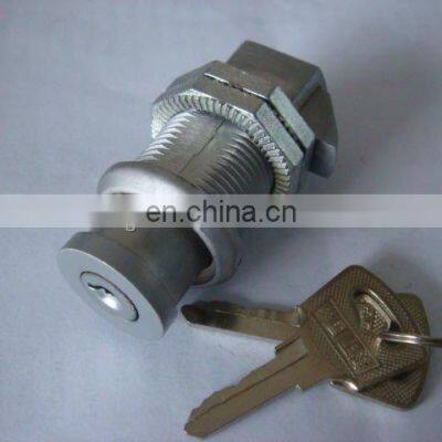 MS210 ZDC Matt Chrome Coated Tongue Cam Lock Marine Boxepush Button Sliding Door Cylinder Cabinet Cam Slam Lock photo-4