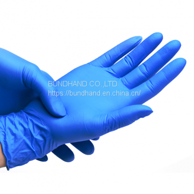 Dark Blue Disposable Nitrile Powder Free Gloves Examination Gloves for Beauty photo-3