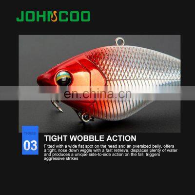 JOHNCOO Jerkbait 70MM 14.7G Pike Bait VIB Crank Fishing Lure Artificial Hard Sinking Wobbler Crankbait Fishing Lure photo-5