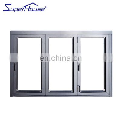 Commercial system glass customized bifolding windows and doors for house