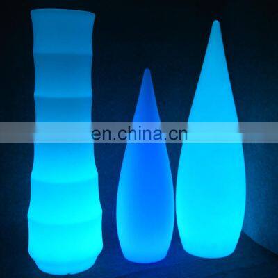 decorative hotel lighting /LED outdoor garden light remote control dimmable color changing hotel uplight solar floor lamp