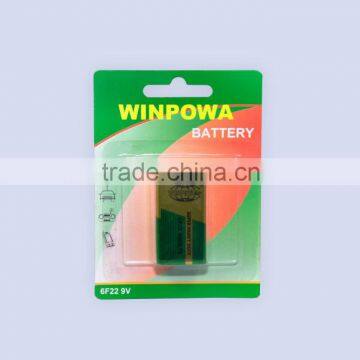 6f22 carbon zinc battery 9v manufacturer