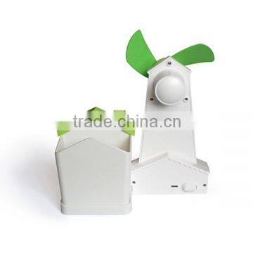 2015 New Products USB Air Cooler Fan Mini Fan With Pen Holder Mini Plastic Fan photo-5