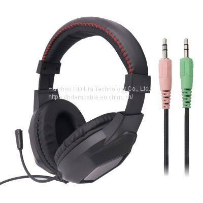 Gaming Headset 3.5mm Headset Internet Cafe Headset light weight Good Quality HD806