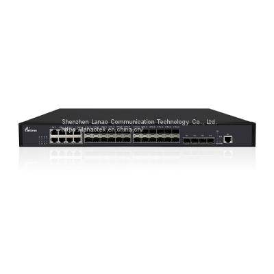 Managed Switch with 16x100/1000M SFP, 8xGE SFP/TX combo, 4x10 GE/GE SFP+