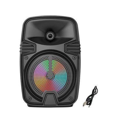 2023 sell well portable wireless 4-inch speaker 8W power bluetooth speaker with colorful lights