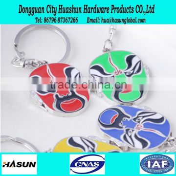 factory direct sale colorful sichuan mask keychain