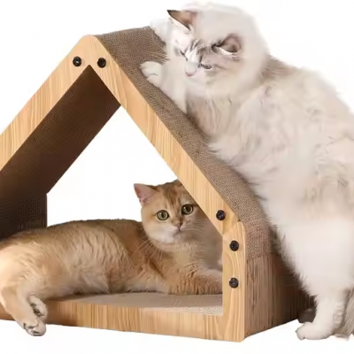 MEOW LOVE Cat Scraper Board Side Cat Scraper Pad After Cat Scraper Design Triangle photo-2