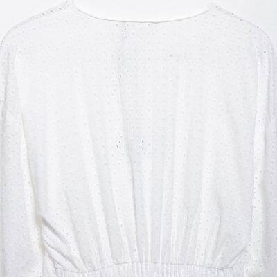 New Women's Clothing European and American Style Fashionable Hollow Embroidery Mini Dress for Women photo-4