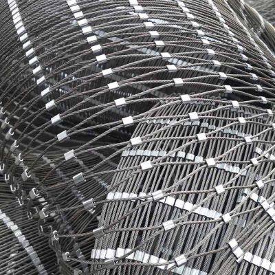 Stainless Steel SS304/SS316 Wire Rope Steel Cable Zoo Mesh Anti-Fall Wire Rope Net Protection Net Aviary Netting Mesh photo-3