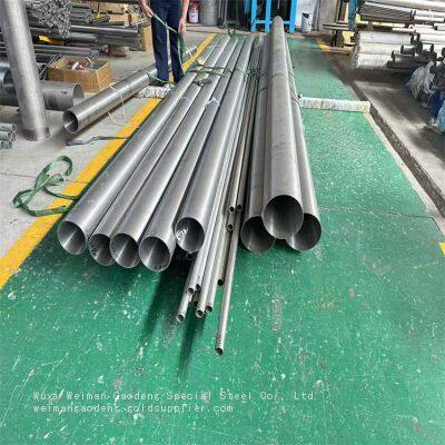 Titanium Welded Pipe 23mm OD 1mm Wall Thickness Aerospace Welded Titanium Pipe 6m Length Corrosion Resistant