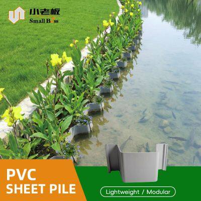 Industrial Waterproofing Anti-Corrosion Interlocking Vinyl Sheet Pile for Marine Engineering Coastal Erosion
