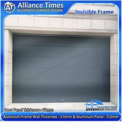 Frameless Aluminum Flush Panels Sectional Garage Doors photo-5