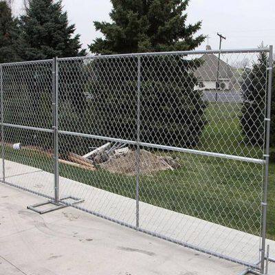 Chain Link Temporary Fence with Anti-Climb Design and 60mm Mesh
