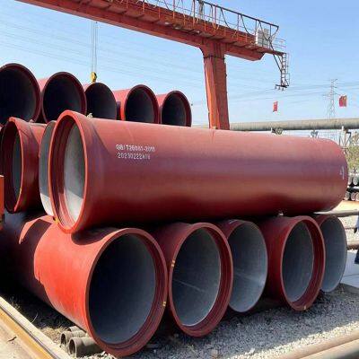 ISO2531 Standard Ductile Iron Pipe K9 Class Centrifugal Cast Ductile Iron Pipe for Water Supply Drainage Pipeline Project