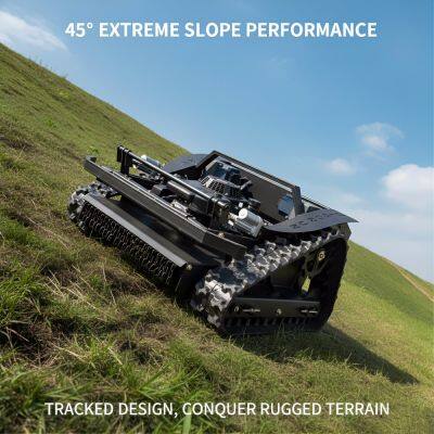 Vigorun Tech VTLM600 Cortador de Grama com Trilhos Controlado à Distância, Motor Loncin de 224cc, Largura de Corte de 600mm, Inclinação de 0-45°, CE EPA, Direto da Fábrica