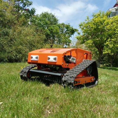 Tondeuse à gazon à moteur à essence avec hauteur de tondage réglable, entraînée par un moteur électrique, robot de coupe de broussailles télécommandé