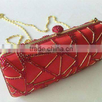 manufacturer sell rhinestone crystal evening clutch bags hot sale 2012