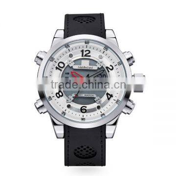 Men Watches Genuine Leather Belt Stainless Steel Case