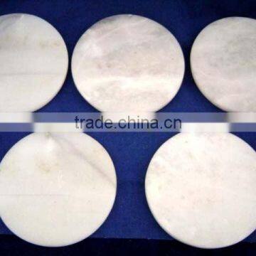 Alabaster Ceramic Set of 5 Coasters Peru