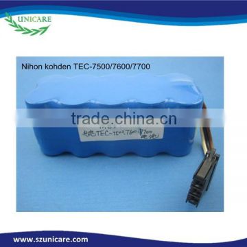 Patient monitor battery compatible with Nihon Kohden BSM3201/2301K TEC-7500/7600/7700