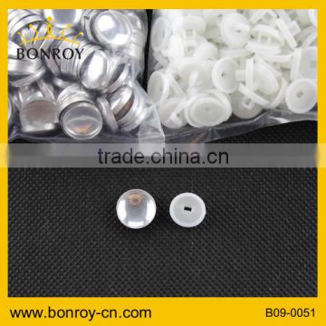 China supplier aluminium button fabric covered buttons