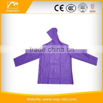 Wholesale Adult PVC Promotional Rain Jacket