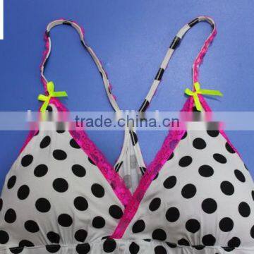 Hot Sexy Black Dot Lace Decorated Lady Babydools Lingerie photo-3