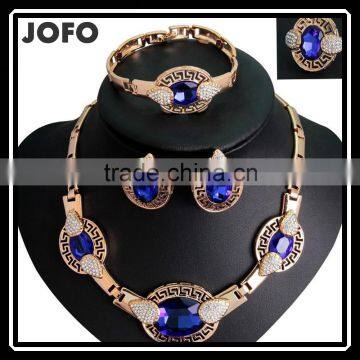 2016 New 18K Arabic Style Wedding Jewelry Set Bridal Dubai Gold Plated Jewelry Sets